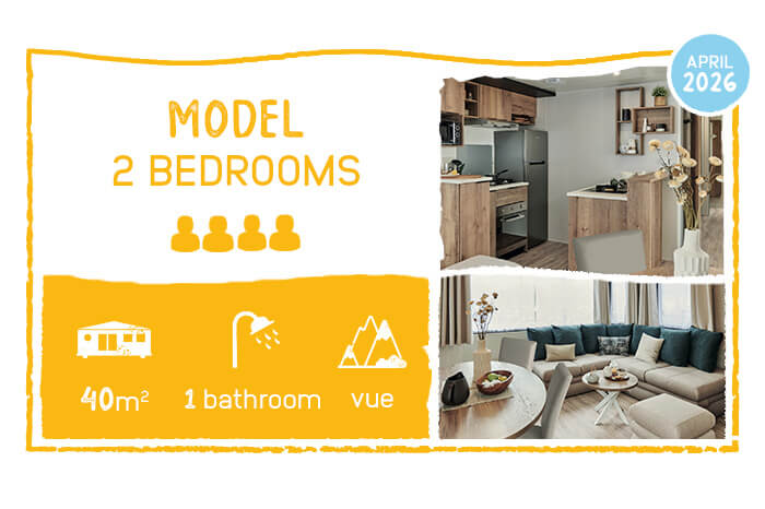 Residential mobile home with 2 bedrooms