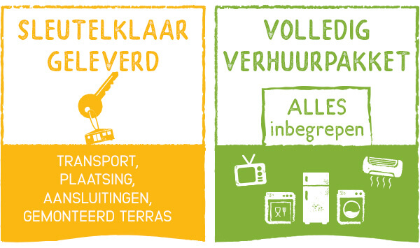 Onze residentiële stacaravans